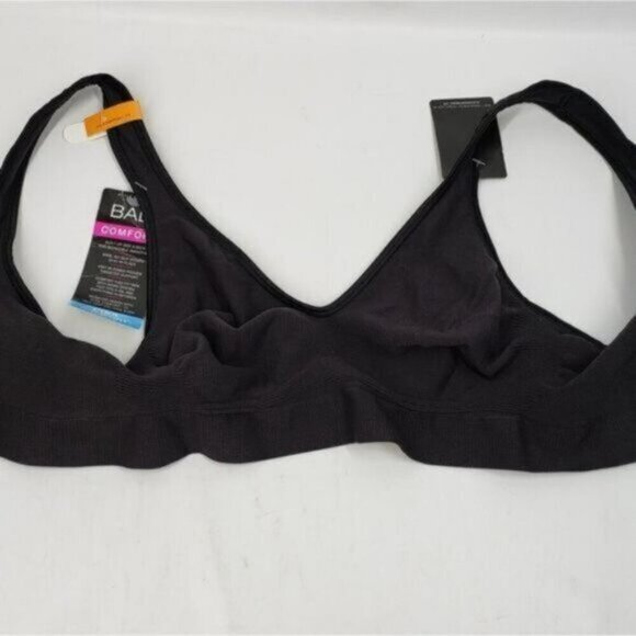 NEW Bali Smoothing Comfort Bra Black Wide Strap Support Size Small - Picture 8 of 9